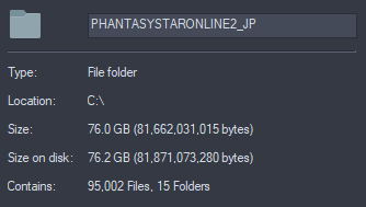 PSO2 Storage space? : r/PSO2