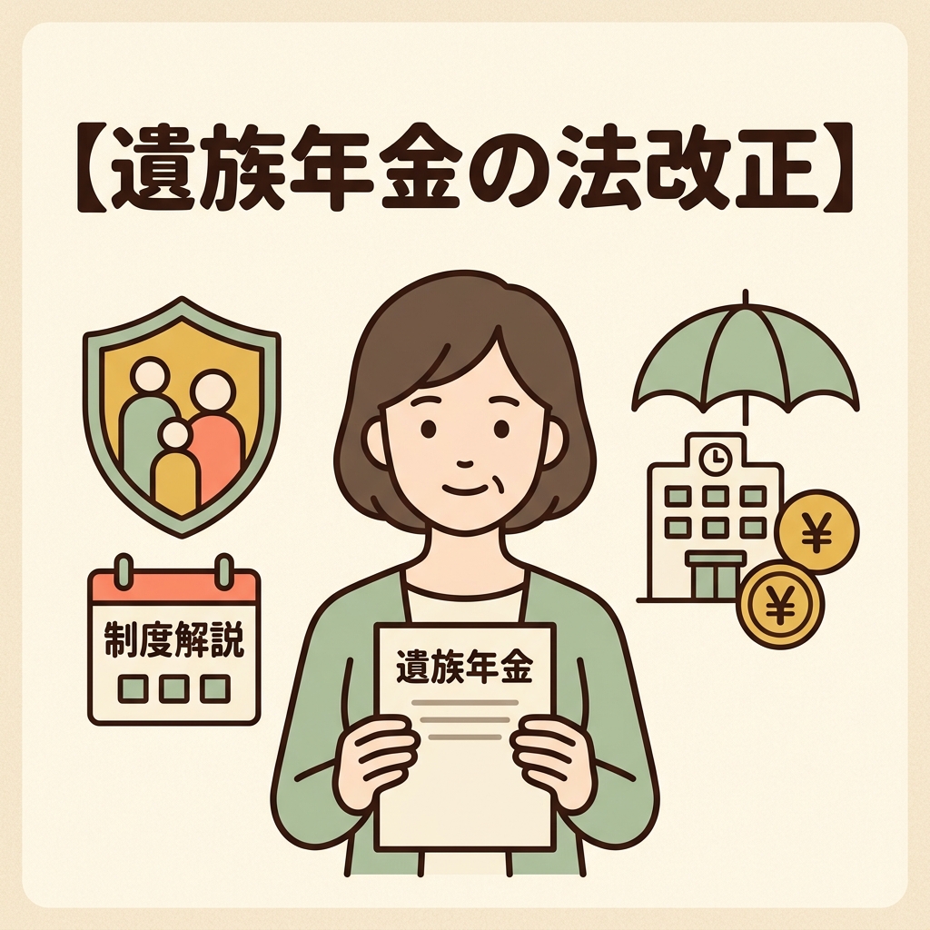 【遺族年金の法改正】5年打ち切り化の真相と対象者・中高齢寡婦加算廃止・家計防衛ガイド