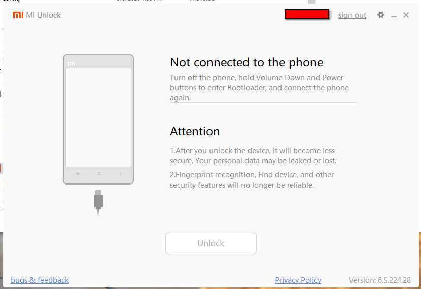 Unlock page