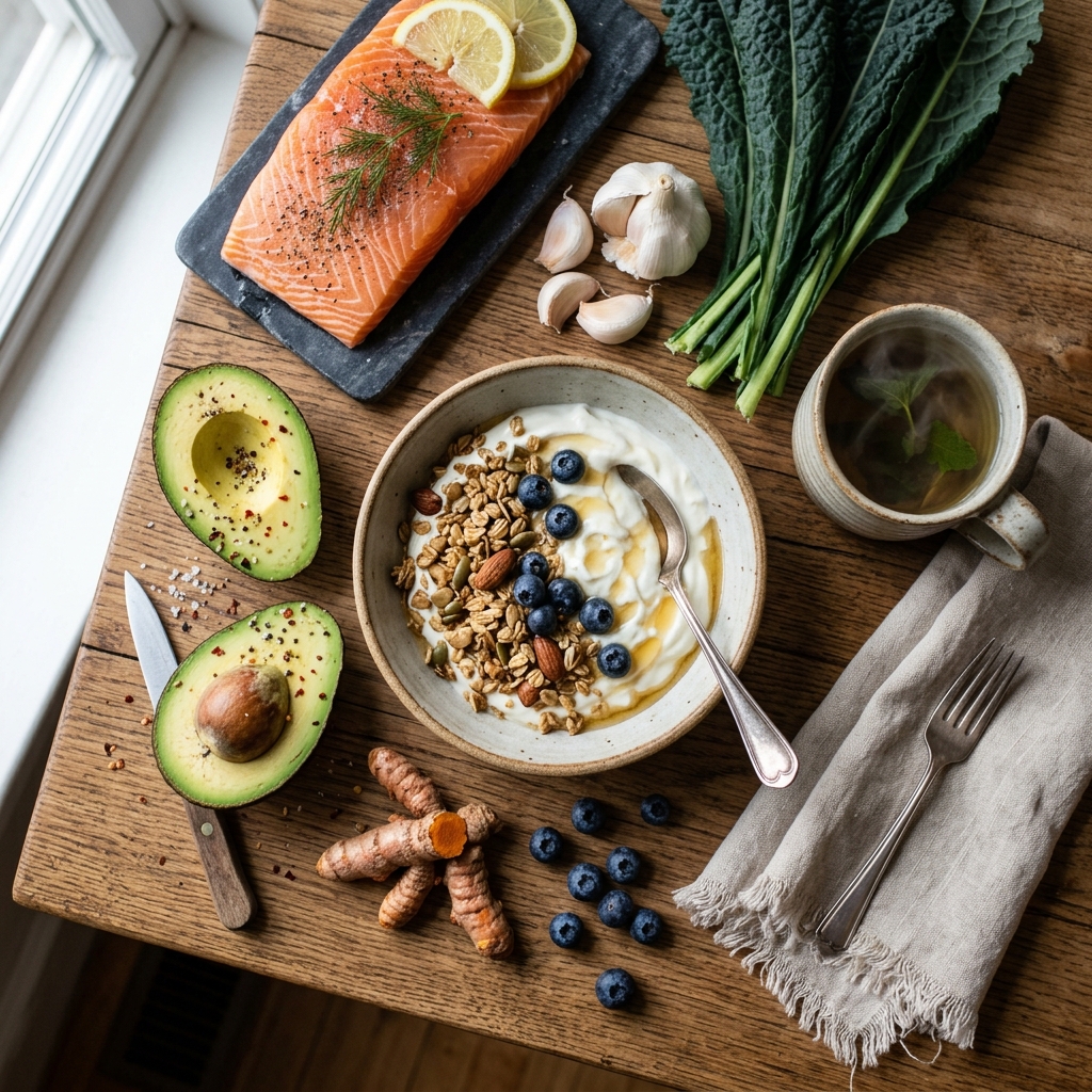 Gut-healthy foods for clear skin