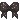 Black bow with shining white dots