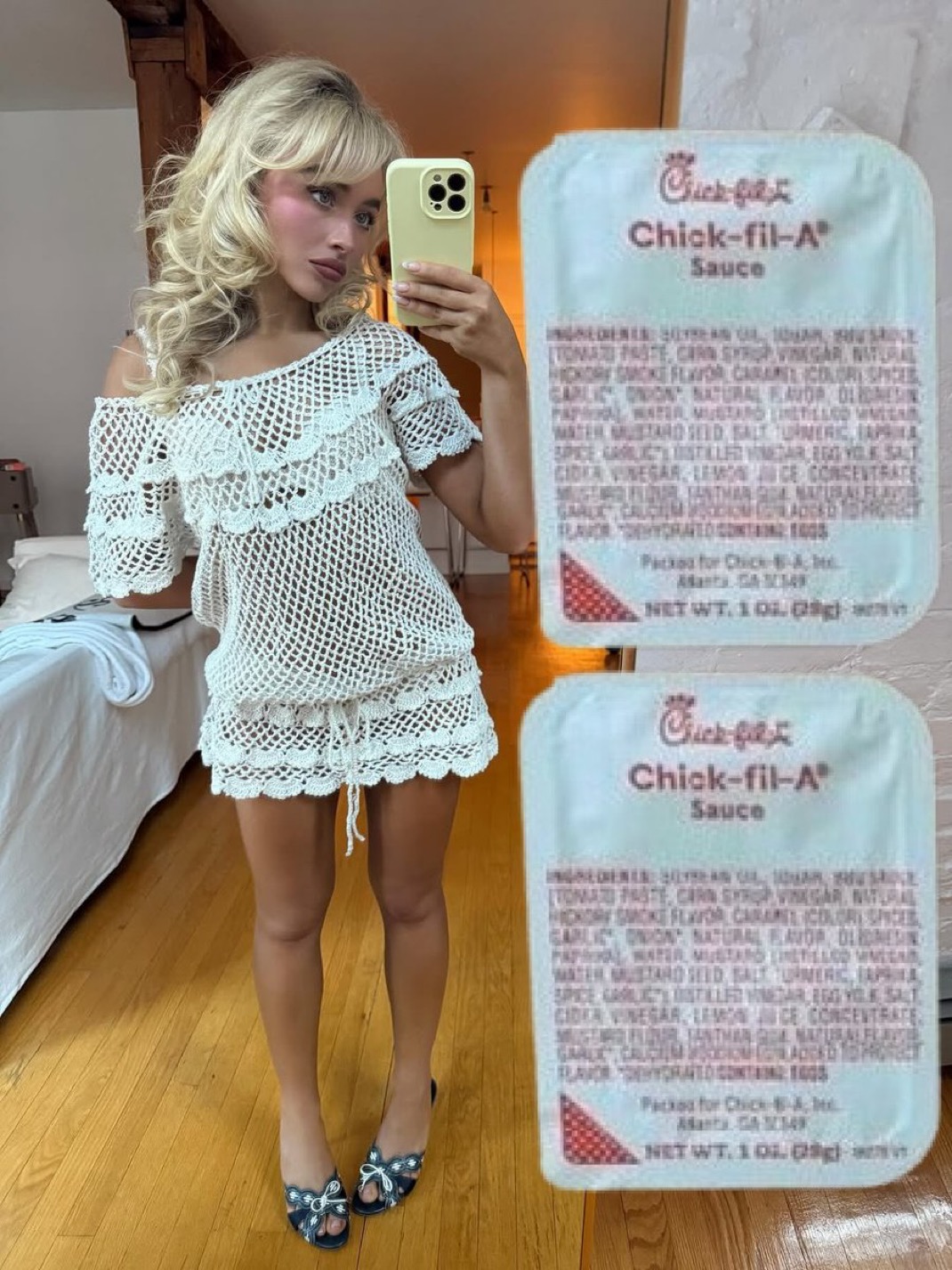 she is two!! chickfila sauces tall! she is two!! chickfila sauces tall!