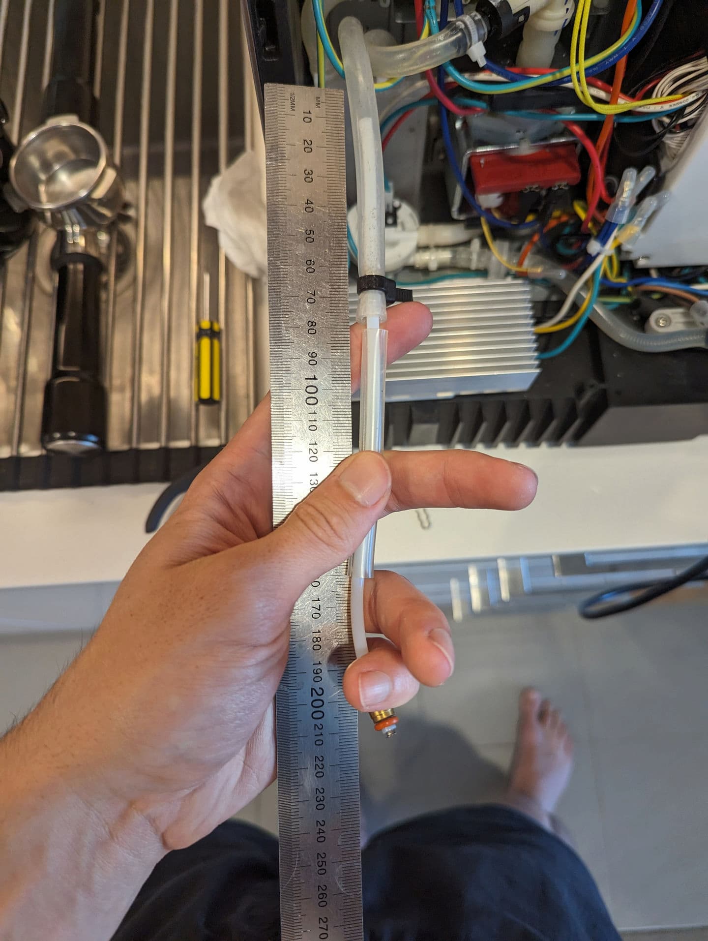 Breville Barista Express BES870 Leaking from above Steamwand CoffeeSnobs