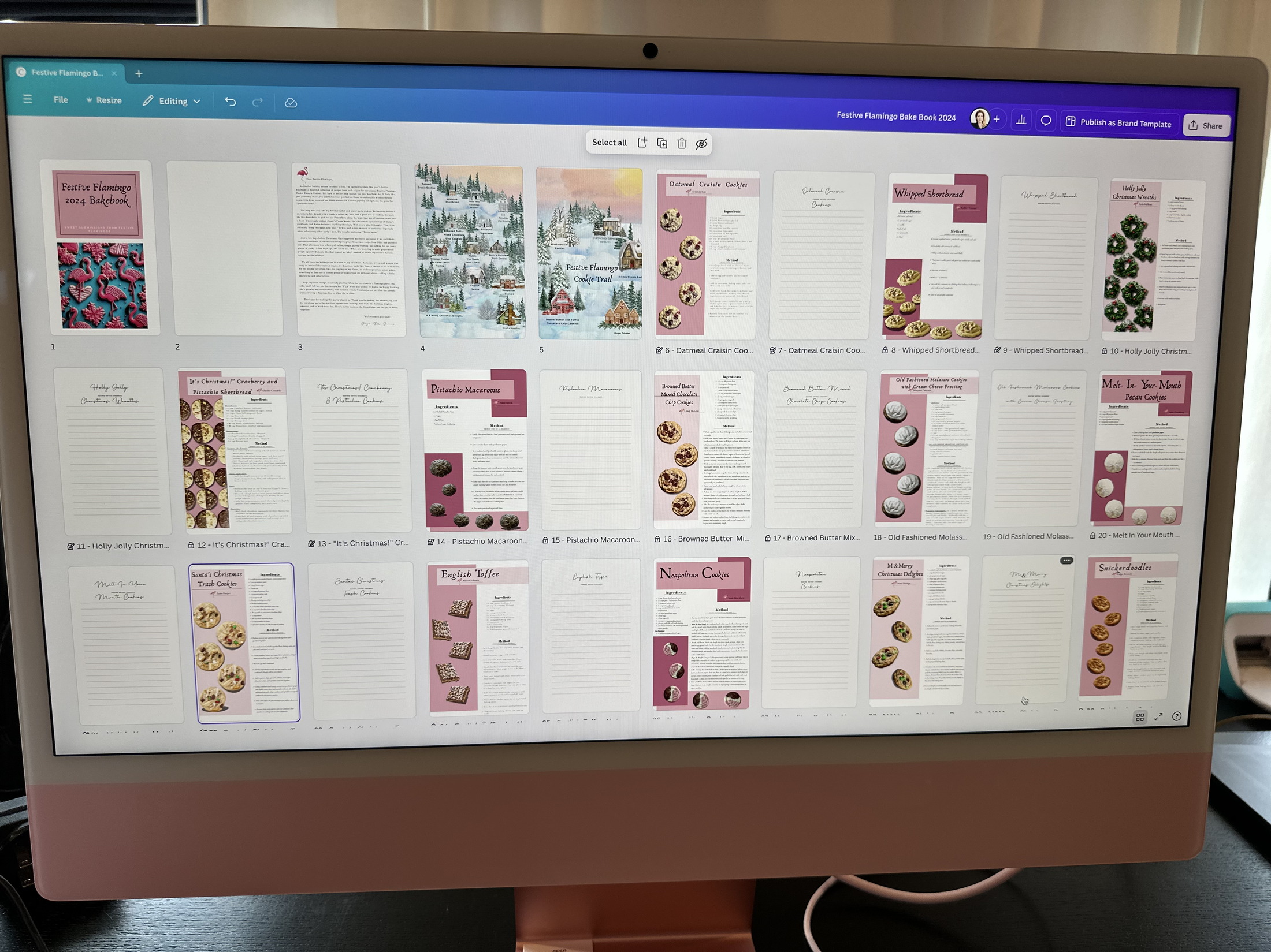 Designing the bake book