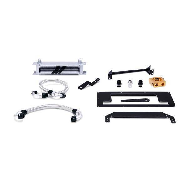 Mishimoto Oil Cooler Kit (Thermostatic, Silver) — Mazda MX-5 (Miata) NB (1999-2005)