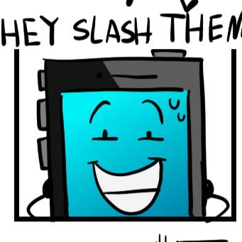 they slash them!