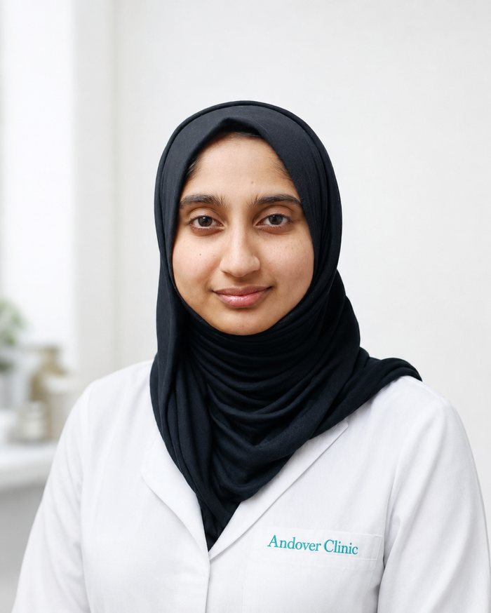 Hyfa Padan, private pharmacist at Andover & Wessex Clinics Ludgershall travel, weight loss and ear wax clinic
