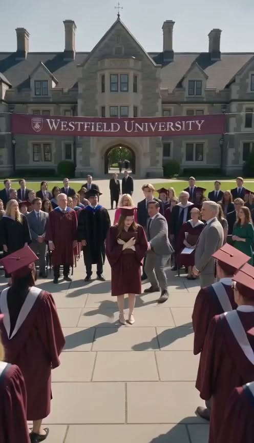 On Graduation Day, Emily Walked Toward the Microphone With a Hidden Flash Drive — The Evidence Inside Exposed a Family Secret That Shattered Their Perfect Reputation