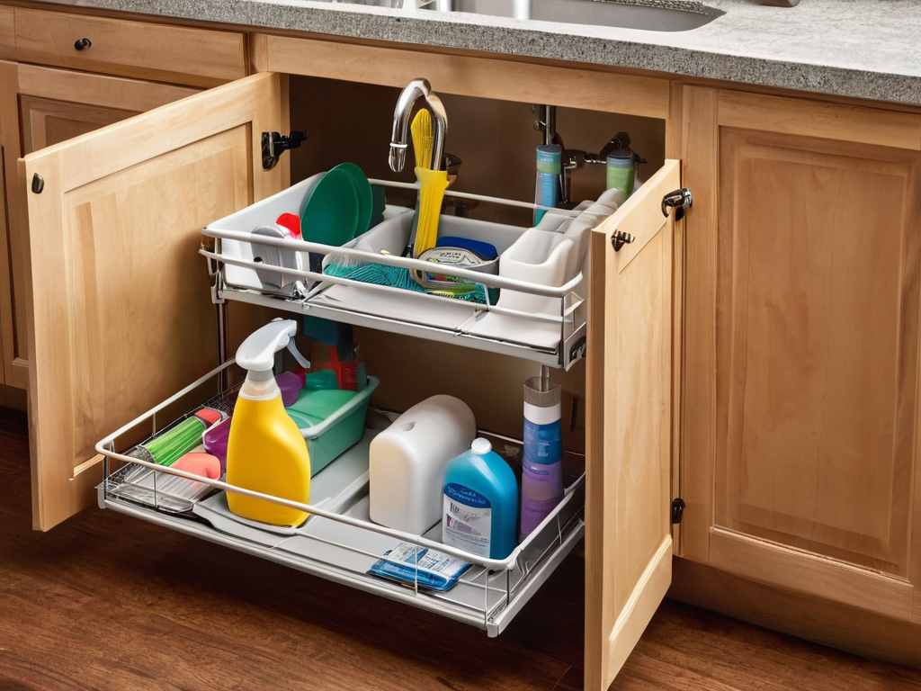 Under-sink pull-out organizer
