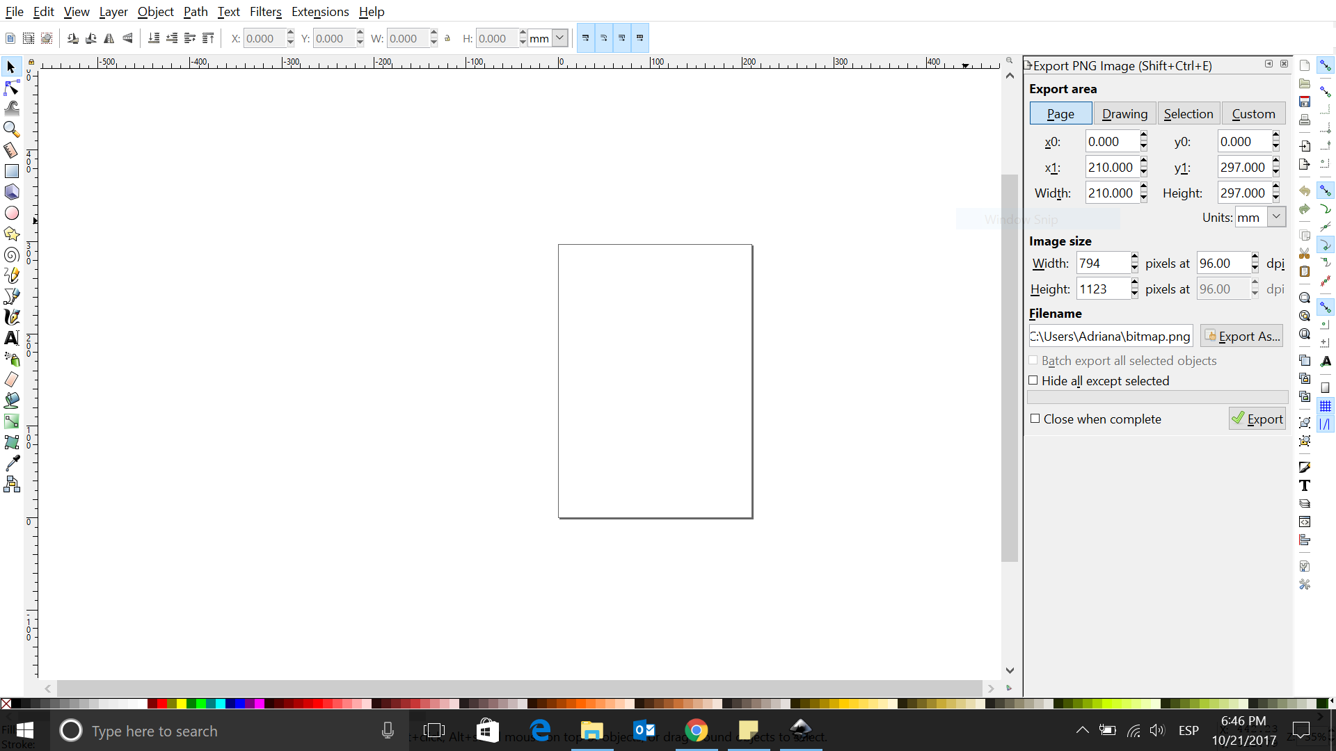 Giao diện Inkscape