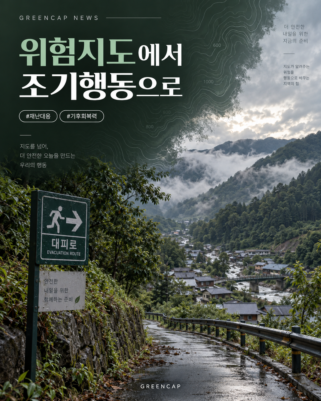 산사태 위험지도와 조기행동