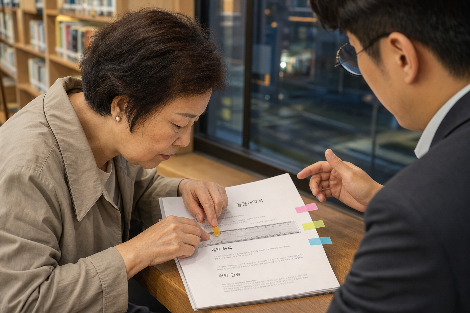 공급계약서의 해제와 위약 조항에 표시하는 계약자의 손