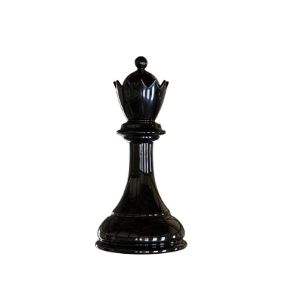 black chess piece