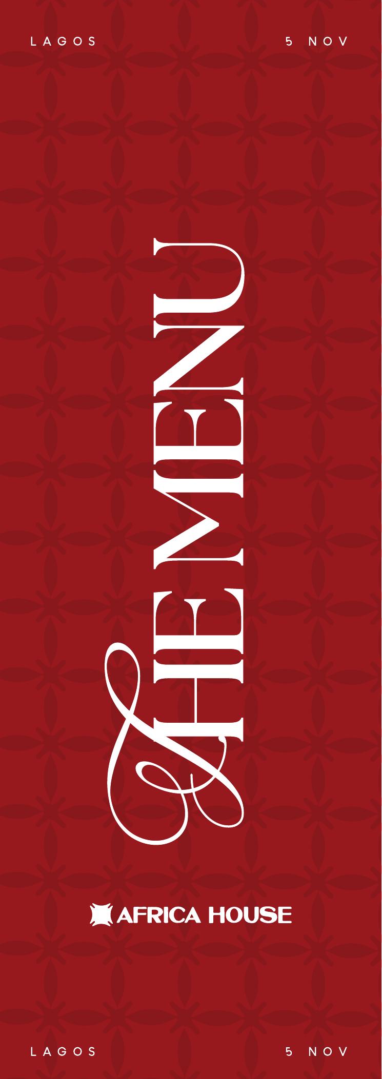 Event menu — cover