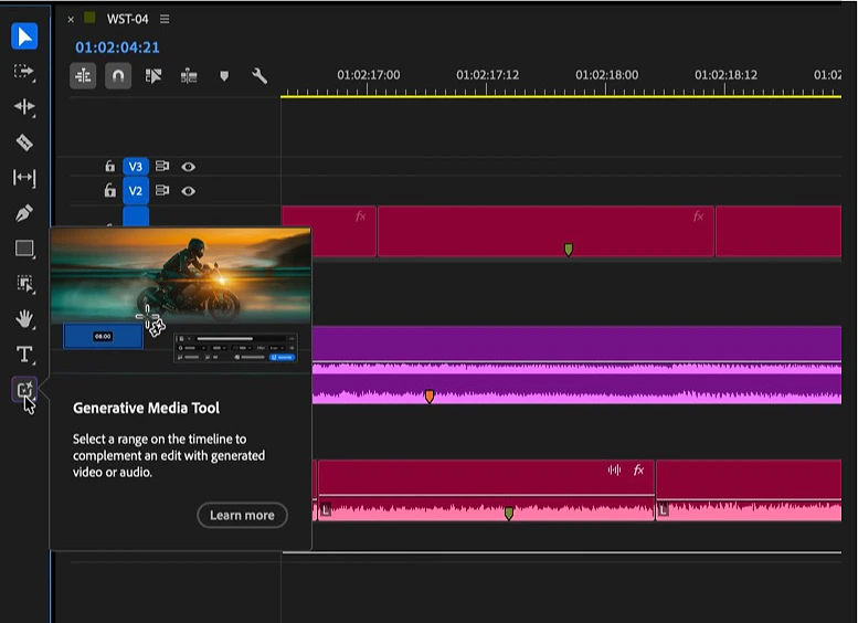 Adobe Premiere is adding a Generative Media Tool 2