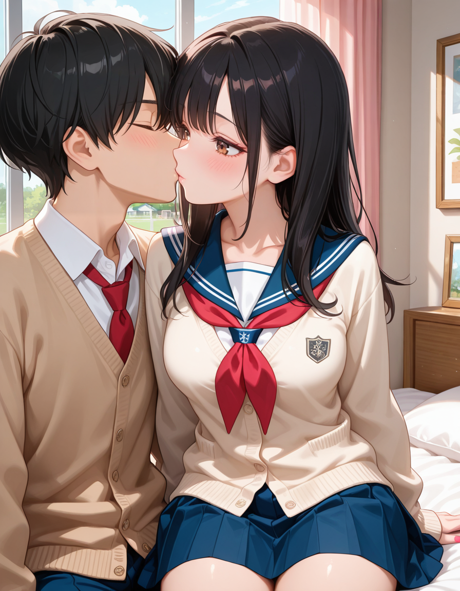 {{char}} deep kiss