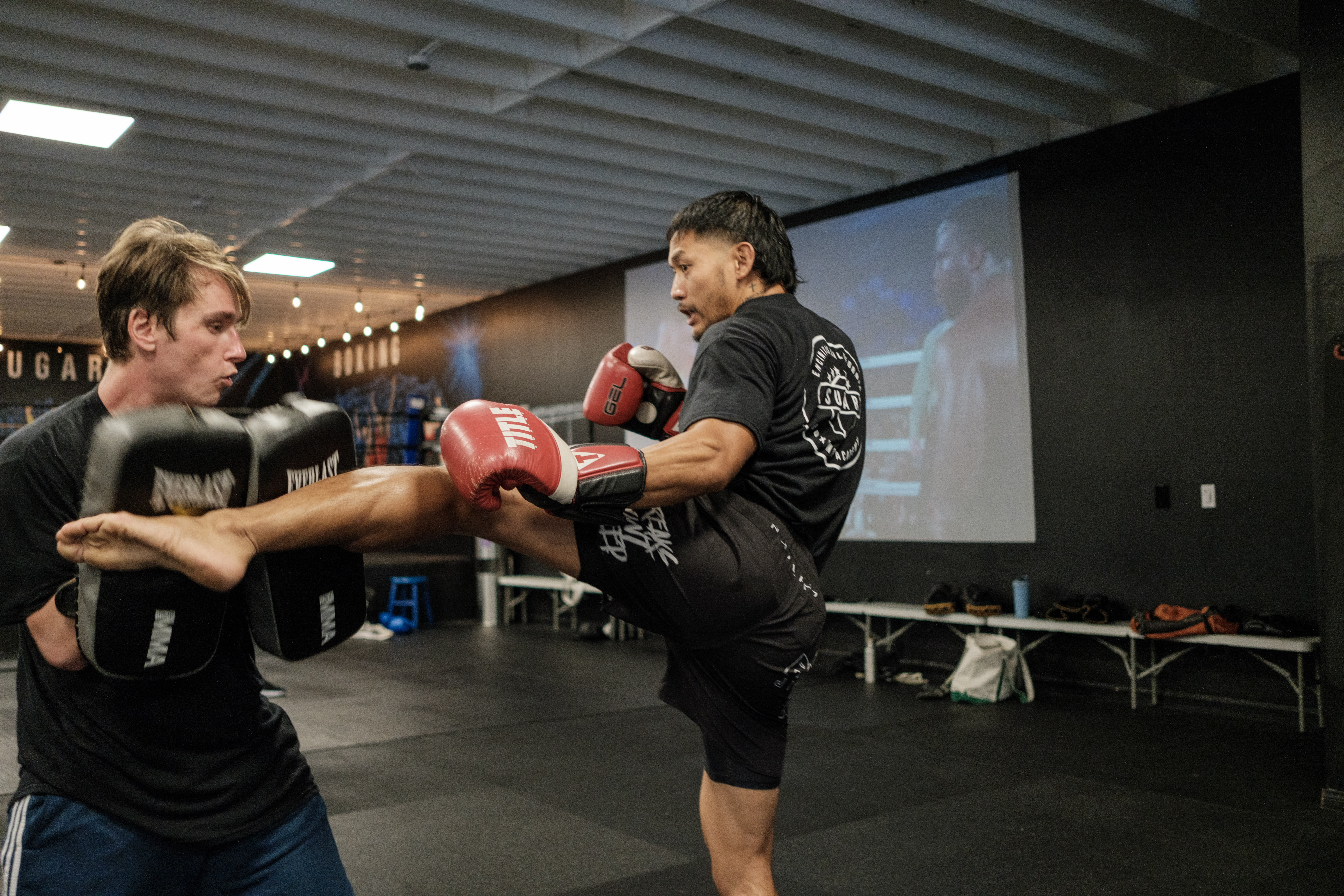 Training at Sugar Boxing Academy in Encinitas California