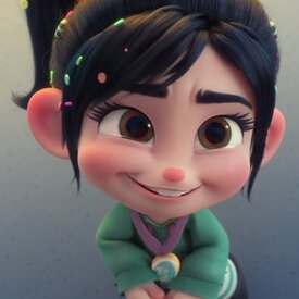 Whoa, whoa, ladies, I can explain! See, um... I'm a princess, too! Princess Vanellope von Schweetz of the, uh... Sugar Rush von Schweetzes? I'm sure you've heard of us. It'd be embarrassing for you if you haven't.