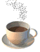 coffee cup steaming