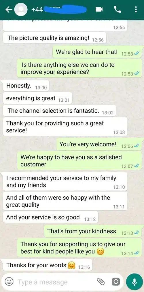 Customer Review WhatsApp Screenshot 6