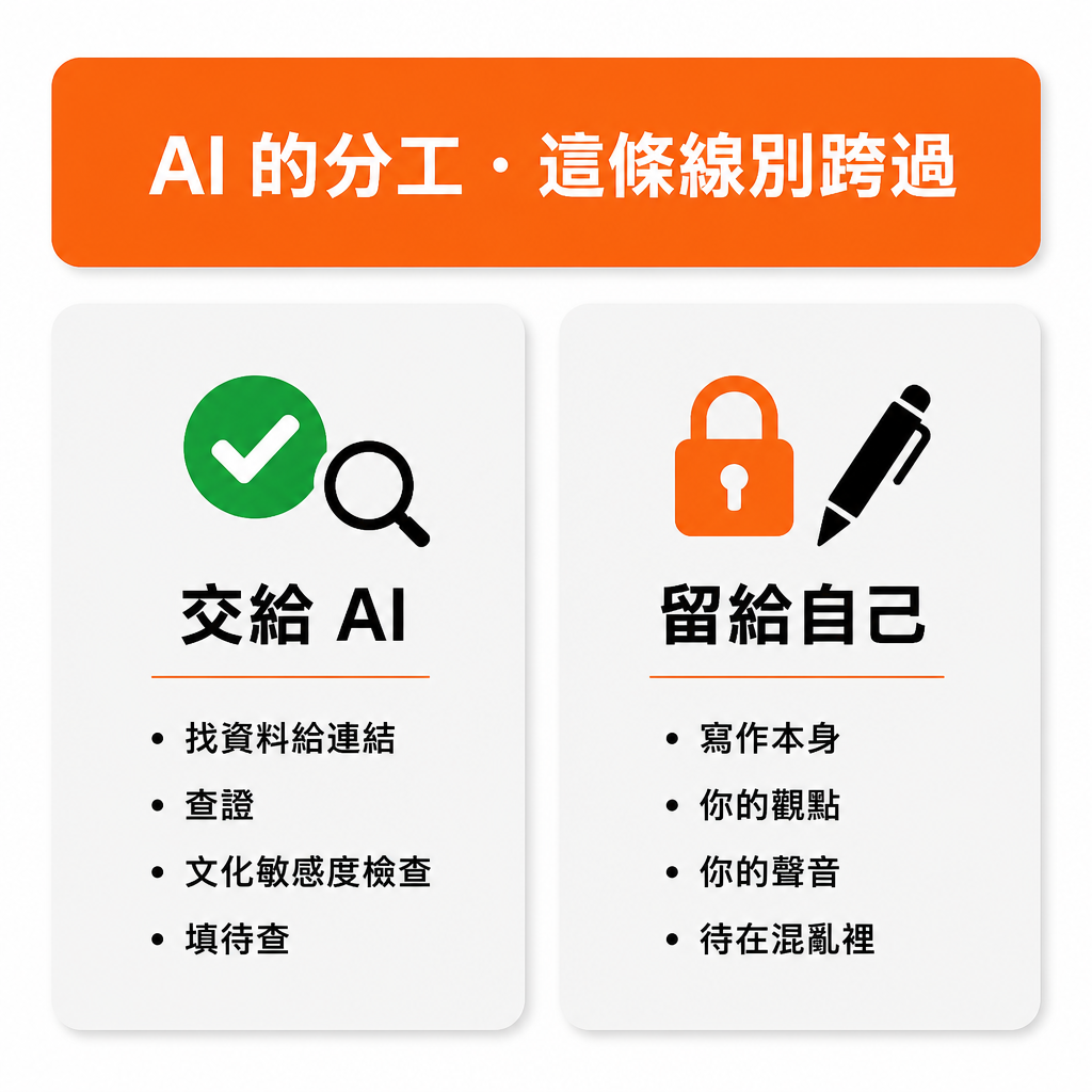AI 的分工這條線別跨過