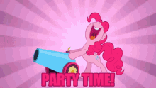 pinkie pie yelling 'party time!