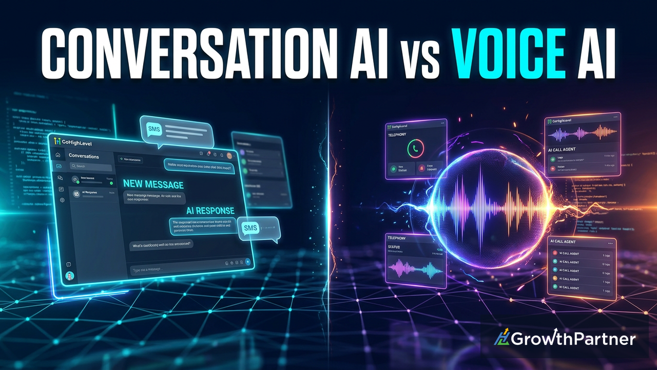 GoHighLevel Conversation AI vs Voice AI: Which to Use for Each Channel (2026) — HL Growth Partner, Dr Priya Jaganathan