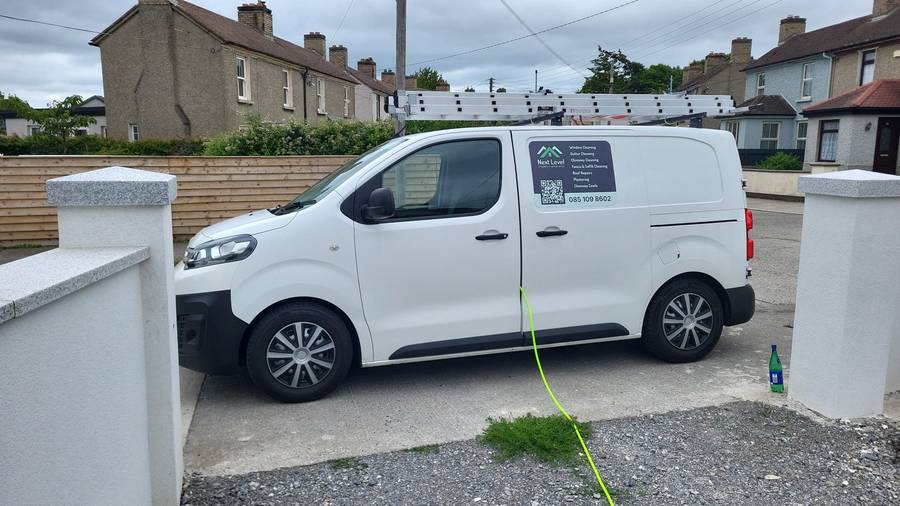 Next Level Property Maintenance branded van, fully equipped and ready to go