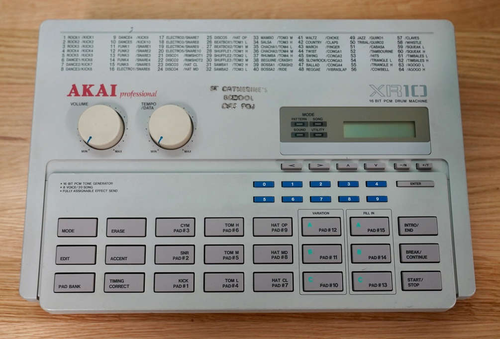 Akai XR-10 Wave File Sample Set