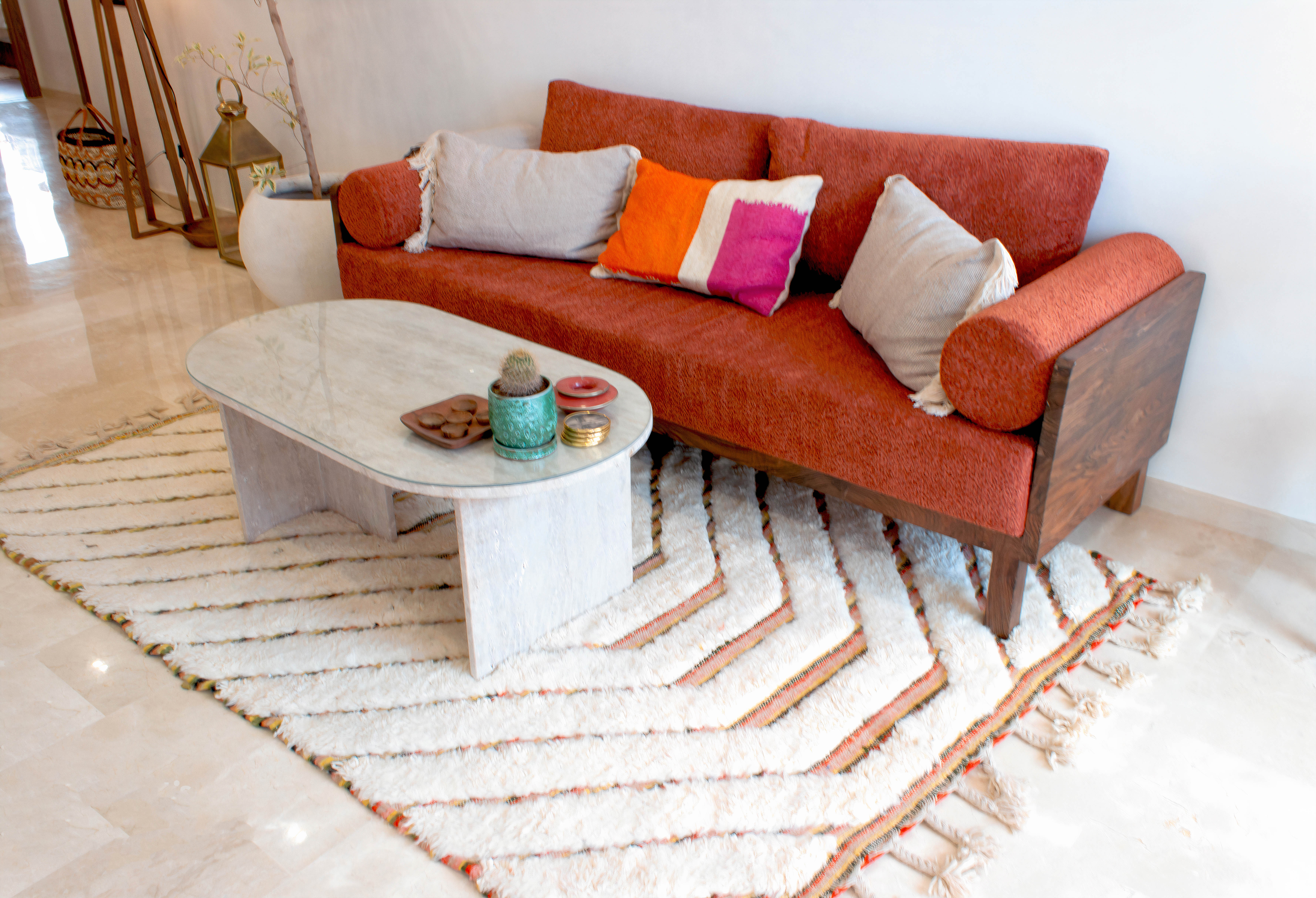 Exclusive terrace sunset view Guéliz luxury apartment