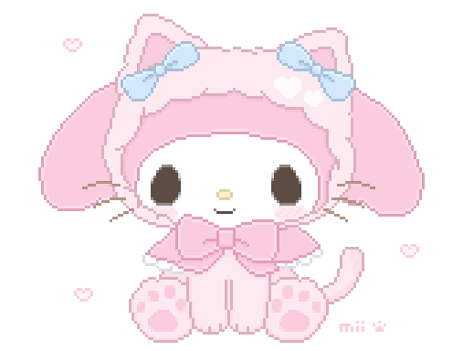 My melody in a cat costume