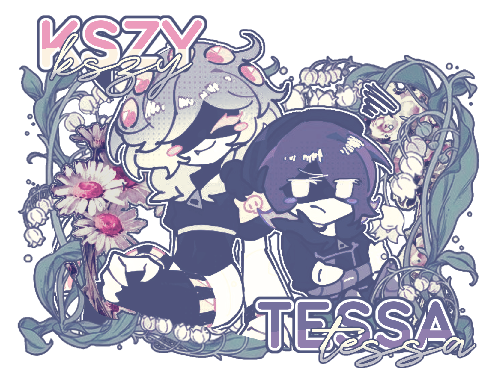 Graphic is of V and Uzi, art by @wimseylol