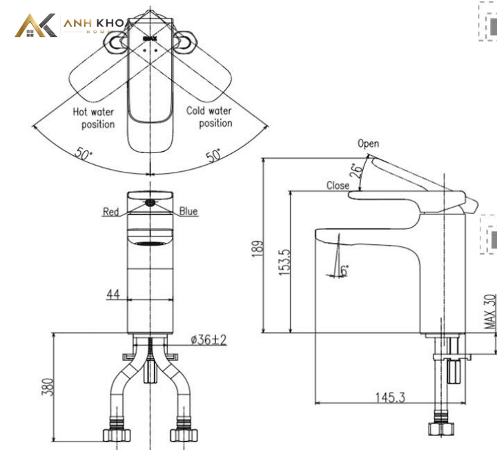 ban ve voi chua inax LFV-632S-2 