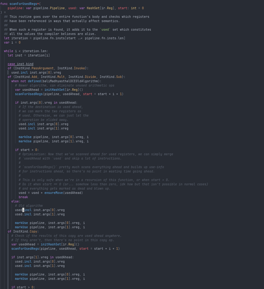 Yet another code snippet. This time, it can't fit everything. Sad times indeed.