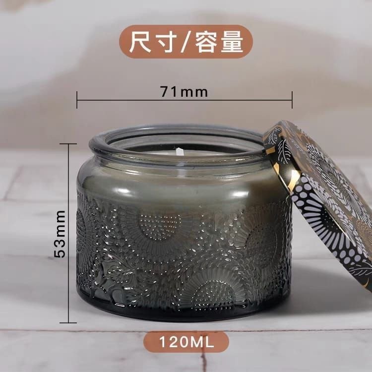 شمعة معطرة في برطمان زجاجي