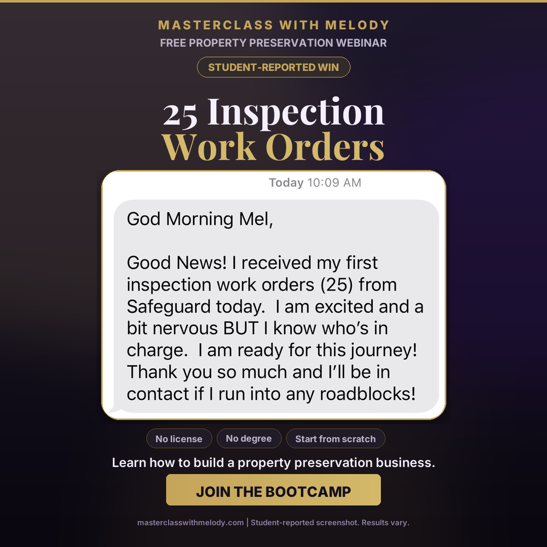 25 Inspection Work Orders