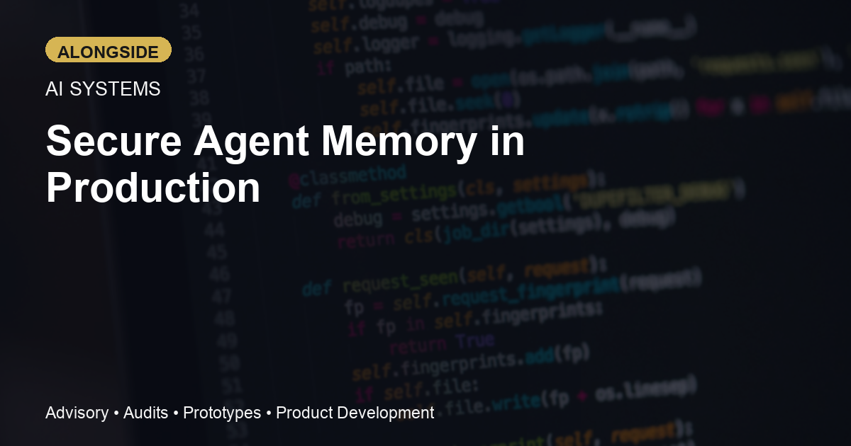 How to Secure and Observe Agent Memory in Production