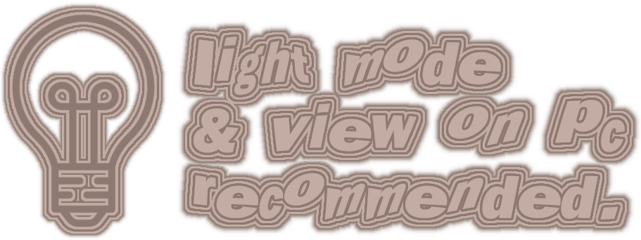 lightmode & pc view recommended