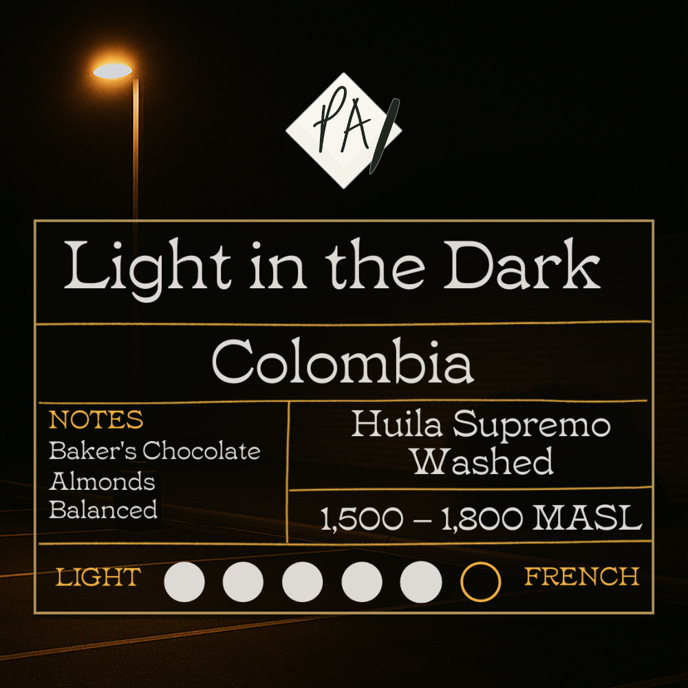 Light in the Dark coffee from Pondoff's Anonymous and LongStory Coffee