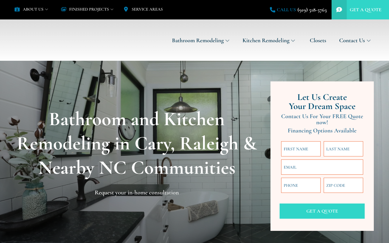 EZPro Kitchen & Bath homepage