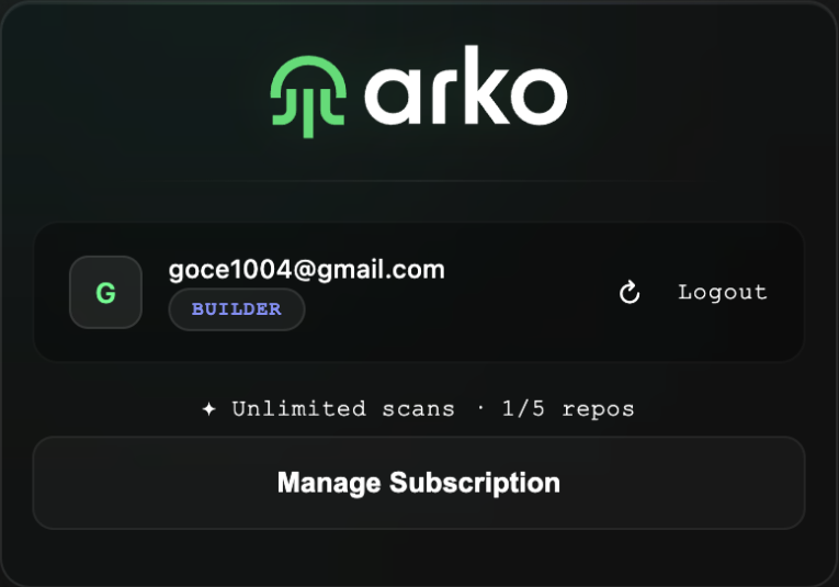 ARKO managed subscription