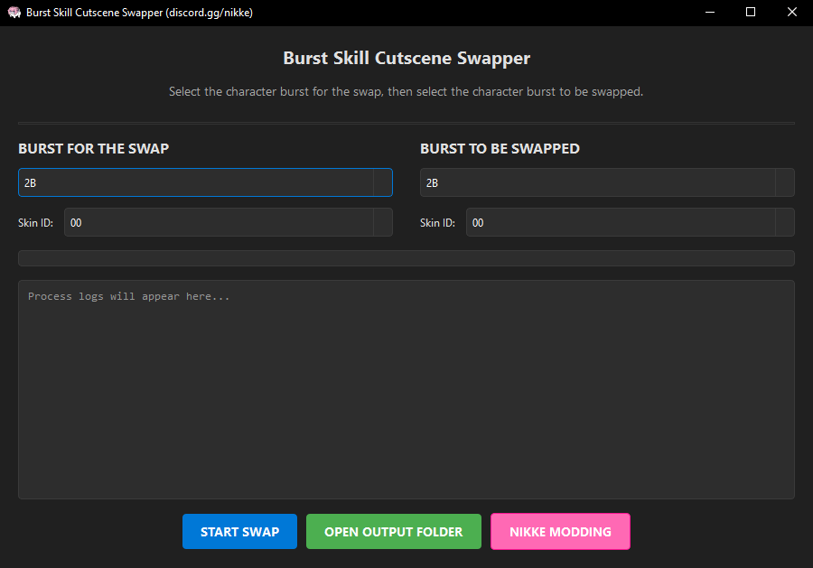 Burst Skill Cutscene Swapper GUI