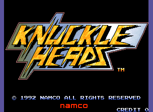 Title screen of Knuckle Heads