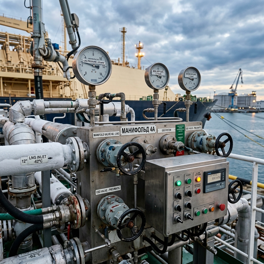 Cargo Manifold on LPG