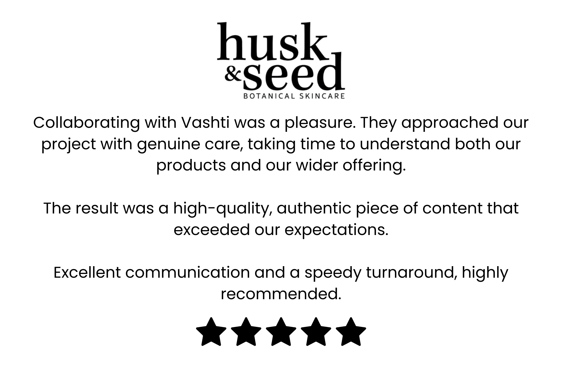 Brand partnership testimonial - Strategic wellness content collaboration