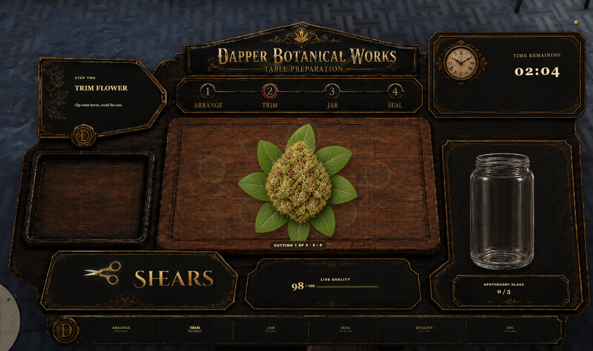 Dapper Botanical Works finished batch inspection