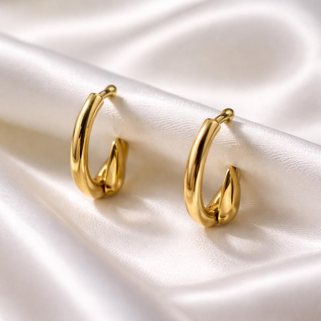 S. Steel Druppel Hoop