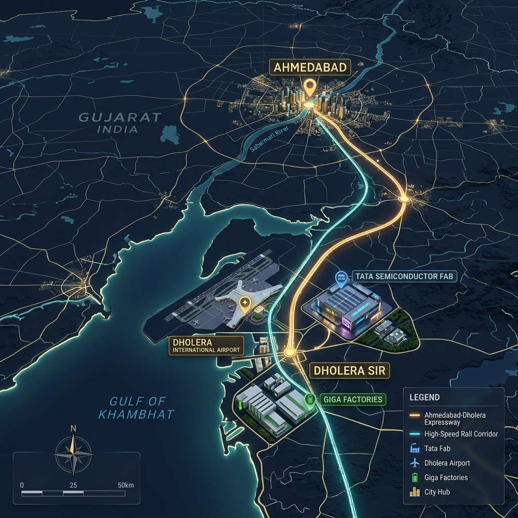 Dholera SIR Strategic Map
