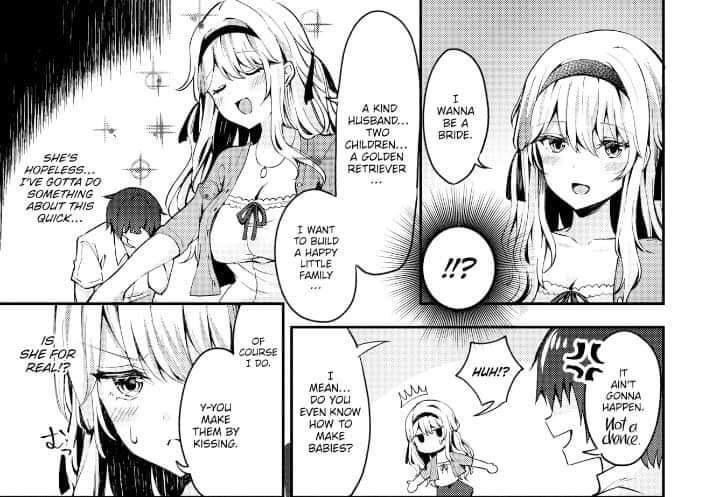 Mono "I wanna be a bride" "A kind husband two children a golden