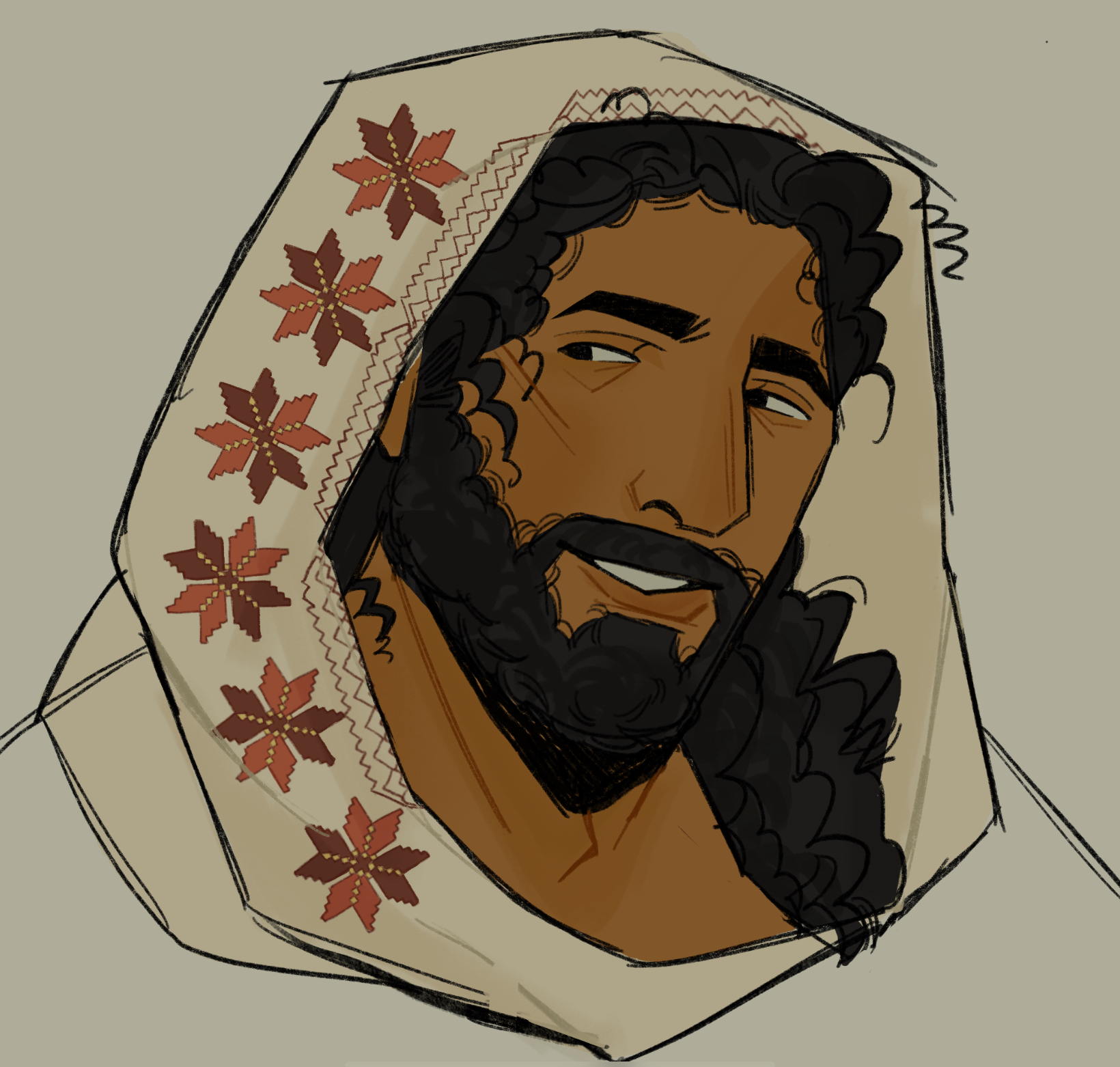 Jesus Christ in tatreez